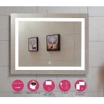 36X28 Inch LED Lighted Bathroom Mirror with Dimmable Touch SwitchGS099D-3628N 36X28 inch New