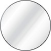 Black Circle Wall Mirror 36 Inch Round Wall Mirror for Entryways Washrooms Living Rooms and More Black 36"