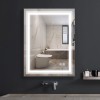 FRALIMK Bathroom LED Mirror 24" x 32" Frameless Wall Mounted Vanity Mirror with Dimmable Lights Anti-Fog Makeup Mirror Horizontally Vertically Hanging