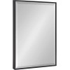 Kate and Laurel Rhodes Modern Decorative Rectangle Wall Mirror 18.75" x 24.75" Black Contemporary Wall Decor