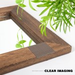 Large Rustic Wall Mirror Wood Bathroom Mirror for Over Sink Wood Framed Mirror for Living Room Wooden Farmhouse Wall Mirror for Bathroom Vanity Decorative Rustic Mirror for Wall Decor