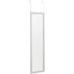 PARANTA Full Length Mirror Wall-Mounted Dressing Mirror Rectangular Door Mirror with 2 Hooks White47" H x 13" W x 0.6" D