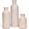 BIGIVACA Ceramic Vases,Set of 3 Decor Table Vases Farmhouse Small Flower Vase Sets Rustic Decorative Vases for Living Room Office Bathroom,Home,Wedding and Centerpiece.