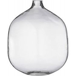 Bloomingville Stout Clear Glass Vase 7" L x 7" W x 8.25" H