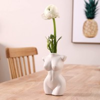Female Body Vase Women's Anatomical Form Planter for Flowers Plants Decorative Modern Indoor Pot for Home Office Bedroom Bathroom Boho Chic Feminist Decor & Statue Sculpture