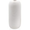 Samawi 10" White Modern Tall White Ceramic Vase for Décor Large White Vase Geometric Vase for Flowers Small Modern Vase