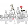 Set of 10 Single Bud Vase Small Glass Vase for Centerpiece Vintage Style,Thick Vase for Events,Home Décor