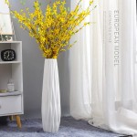 Vases White Floor Ceramic Simple Decorative Porch Decoration Sky-Dried Flower Arrangement in Living Room Color : White Size : 15961cm