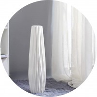 Vases White Floor Ceramic Simple Decorative Porch Decoration Sky-Dried Flower Arrangement in Living Room Color : White Size : 15961cm