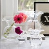 Vietri Italian Hibiscus Mouthblown Glassware Vase Collection Small Clear