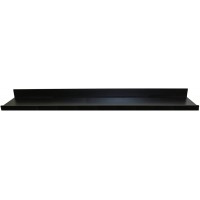 InPlace Shelving 9084682 60 in W x 4.5 in D x 3.5 in H Floating Shelf with Picture Ledge Black