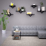 Piorlado Black Floating Shelves for Wall Wall Shelves Set of 3 Wall Mounted Shelves for Bedroom Hallway Office Living Room