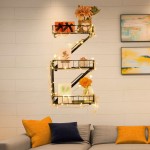 Versatile Kas Fire Escape Decorative Floating Hang Wall Shelf Action Figures Shelf Planter Shelf Black