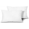 Edow Throw Pillow Inserts Set of 2 Lightweight Down Alternative Polyester Pillow Couch Cushion Sham Stuffer Machine Washable. White 12x20