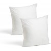Foamily Throw Pillows Insert Set of 2 18 x 18 Insert For Decorative Pillow Covers Made in USA Bed and Couch Pillows
