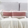 Neelvin Pack of 2 Boho Knitted Woven Decorative Throw Pillow Covers with Tassel Pillowcase Cushion Covers for Sofa Couch Bedroom