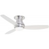Emerson Curva Sky LED Indoor Curva Sky 52-inch Modern Ceiling Fan 3-Blade Ceiling Fan with LED Lighting and 6-Speed Remote Control,Brushed Steel LED Light