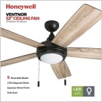 Honeywell Ceiling Fans 50607-01 Ventnor Ceiling Fan 52" Bronze