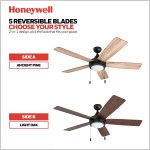 Honeywell Ceiling Fans 50607-01 Ventnor Ceiling Fan 52" Bronze