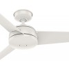 Hunter Fan 52 inch Contemporary Fresh White Finish Outdoor Ceiling Fan with 3 Blades Renewed