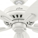 Hunter Fan 52 inch Fresh White Large Room Ceiling Fan with 5 Reversible Fresh White Fan Blades Renewed