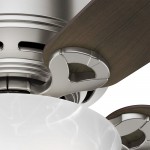 Hunter Haskell Indoor Low Profile Ceiling Fan with LED Light and Pull Chain Control 42" Brushed Nickel