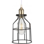 Kohree Metal Bulb Guard Lamp Cage for Pendant Light Lamp Holder Ceiling Fan Light Bulb Covers Vintage Open Style Industrial Grade Adjustable 4 PacksCage ONLY