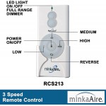 Minka-Aire F843-DK Wave 52" Ceiling Fan with Remote Control Distressed Koa