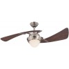 Westinghouse Lighting 7231100 Harmony Indoor Ceiling Fan with Light 48 Inch Brushed Nickel