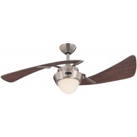 Westinghouse Lighting 7231100 Harmony Indoor Ceiling Fan with Light 48 Inch Brushed Nickel