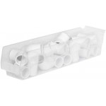 Akro-Mils 30128 Plastic Nesting Shelf Bin Box 18-Inch x 4-Inch x 4-Inch Blue 12-Pack