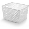 BINO Woven Plastic Storage Basket X-Large White