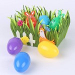 PTYQU 3 Pieces Felt Easter Bunny Basket for Easter Egg Hunts and Easter Eggs Festival Multicolor