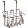 Spectrum Diversified Grid Storage Basket Over The Cabinet Medium Bronze