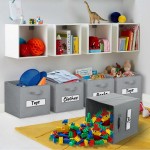TomCare Storage Cubes 13 x 13 Inch Cube Storage Bins 8-Pack Fabric Storage Baskets with Label Window Cards Collapsible Storage Boxes Cube Organizers Bins Foldable Storage Bins for Shelves Grey