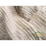 100% Organic Muslin Cotton Oversized Throw Blanket for Adult Couch 4-Layer Pre-Washed Plant Dyed Yarn Breathable Soft Cozy Summer Lightweight Bed Blanket All Season 60"x80" Pale Khaki Tan