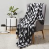 BEDELITE Buffalo Plaid Throw Blanket for Couch Sofa Black and White Checkered Decorative Throw Blanket Super Soft Lightweight Cozy Fuzzy Flannel Fleece Blanket for Spring and Summer