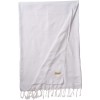 Bersuse 100% Cotton Anatolia XL Throw Blanket Turkish Towel 61x82 Inches White