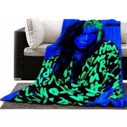 Billie Eilish Fleece Blanket 45 in x 60 in Officially Licensed by Just Funky