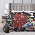 Blanket Fleece Throw Blankets Lightweight Super Soft Comfortable Blanket Gifts for Men Women Kids Bed Sofa Living Room