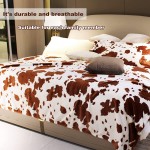 Cow Print Blanket Soft Fleece Flannel Lightweight Throw Blankets Warm Plush Cute Brown Cow Throw Blanket Sofa Couch Bed Camping Travel Cow Bedding Kid Baby Boys Girls Adults 50x60 inch
