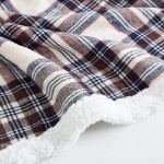 Eddie Bauer Plush Sherpa Fleece Throw Soft & Cozy Reversible Blanket Ideal for Travel Camping & Home Edgewood Khaki