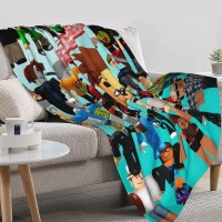 Game Blanket Ultra-Soft 3D Print Anime Gaming Throw Blankets Fit Couch Bed Sofa for Kids Boys Adults Gifts 50"X40"