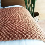 LOMAO Knitted Throw Blanket with Tassels Bubble Textured Lightweight Throws for Couch Cover Home Decor Caramel 50x60
