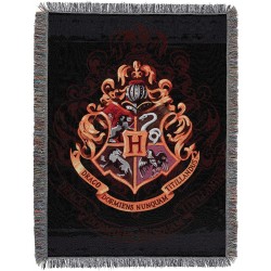 Northwest Woven Tapestry Throw Blanket 48 x 60 Inches Hogwarts Décor