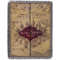 Northwest Woven Tapestry Throw Blanket 48 x 60 Inches Marauder's Map