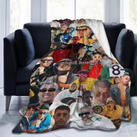 PATRICK Singer Rapper Ultra-Soft Micro Fleece Blanket Cozy Warm Throw Blanket Suitable for All Living Rooms Bedrooms Sofa 50"x40"