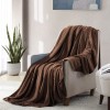 REDKEY Brown Throw Blanket,Flannel Fleece Blankets Throw Size 50x60in,Dog Blanket Super Soft Fluffy,Warm Home Decor and Furniture Protector,Washable Sleeping Throw Blankets for Couch,Bed,Baby,Pet