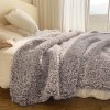 Zonli Sherpa Blanket Snow Fleece Blanket for Bed Super Soft Faux Fur Throw Blanket Premium Reversible Earth Tones Plush Blanket for Couch Warm and Cozy Fuzzy Blanket for All Seasons 50" x60"