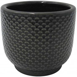 Brand – Stone & Beam Textured Stoneware Planter 5.1"H Black